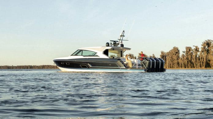 Mercury Marine launches world’s first V12 600hp Verado outboard engine.