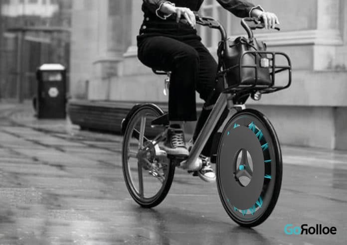 GoRolloe, a bicycle wheel that filters outdoor air pollution.
