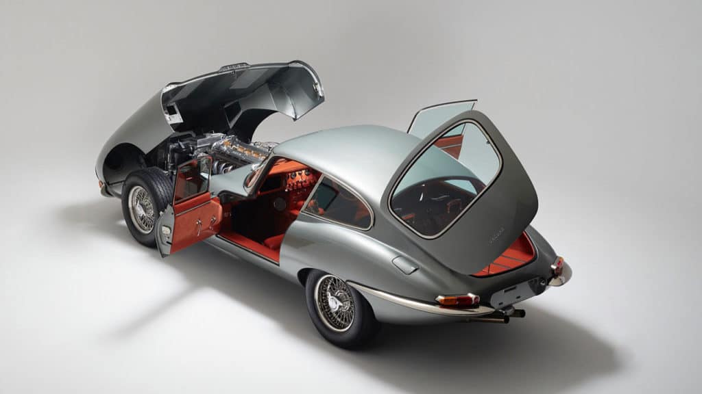 Helm showed a restomod of the iconic Jaguar E-Type.