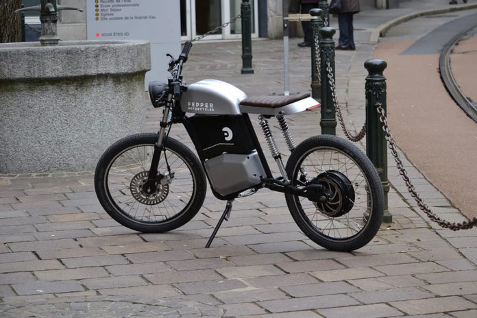 Pepper Motorcycles unveils its first, light, retro-styled electric motorcycle.