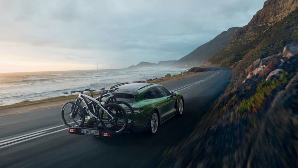 Porsche presents a pair of high-quality, full-suspension e-bikes.