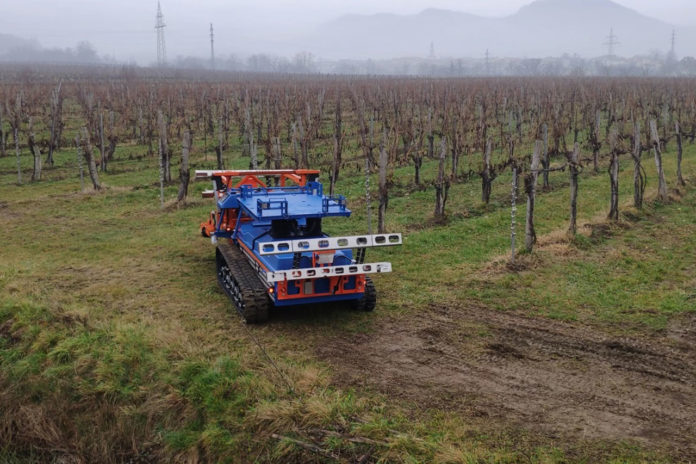Slovenians develop multifunctional Slopehelper agricultural robot.