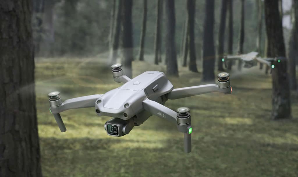 DJI Air 2S folding quadcopter with new 1-inch sensor shoots 5.4K video.