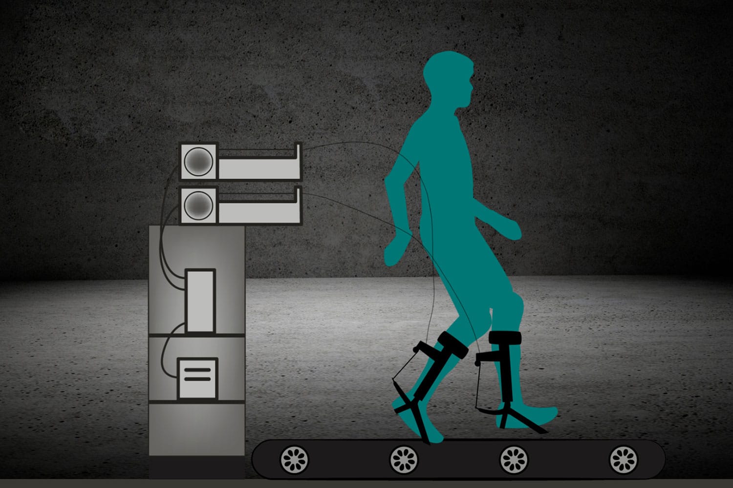 An AI-powered ankle exoskeleton that helps users walk 40% faster.