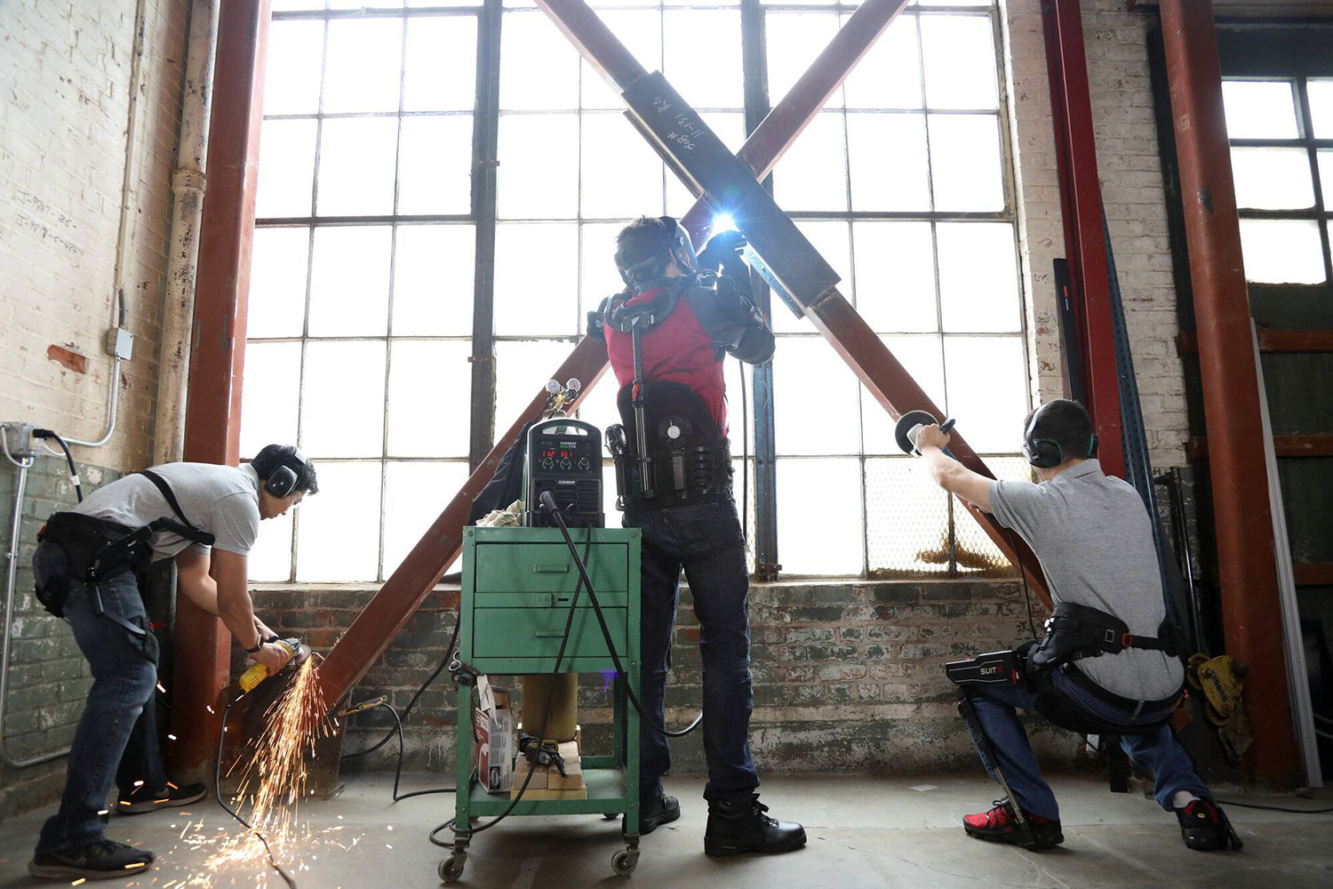 SuitX's Iron Man-like exoskeleton prevents injuries in heavy lifting jobs.