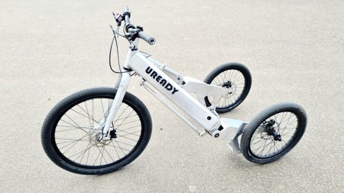 Uready E-Trike, a standup tricycle that feels like riding a Jet Ski.
