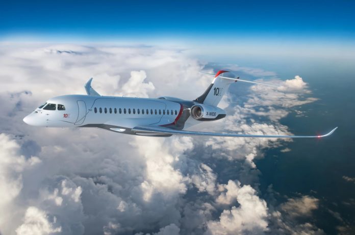Dassault launches ultra-long-range Falcon 10X with industry’s largest cabin