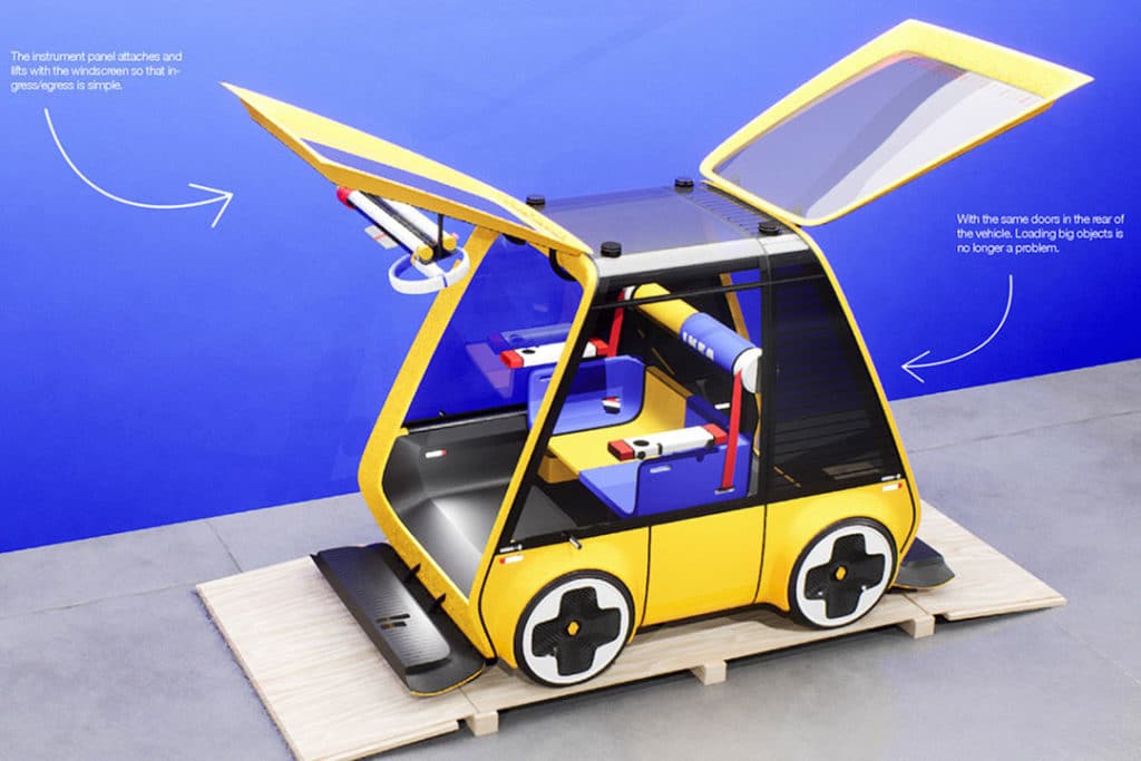 Meet Höga, an electric car that you could assemble by yourself, at home.