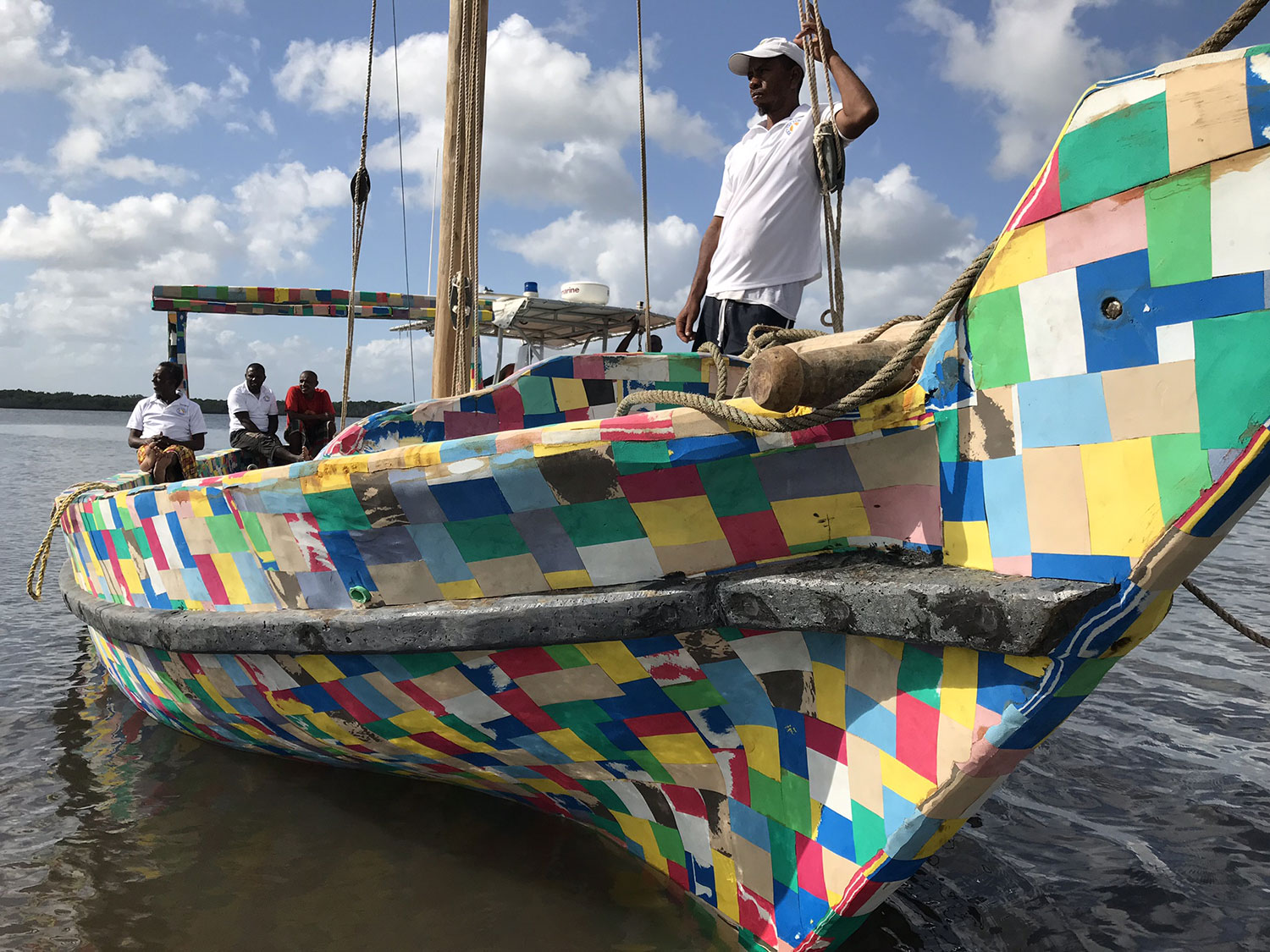 Flipflopi, a boat made entirely from recycled flip-flops and ocean plastic.