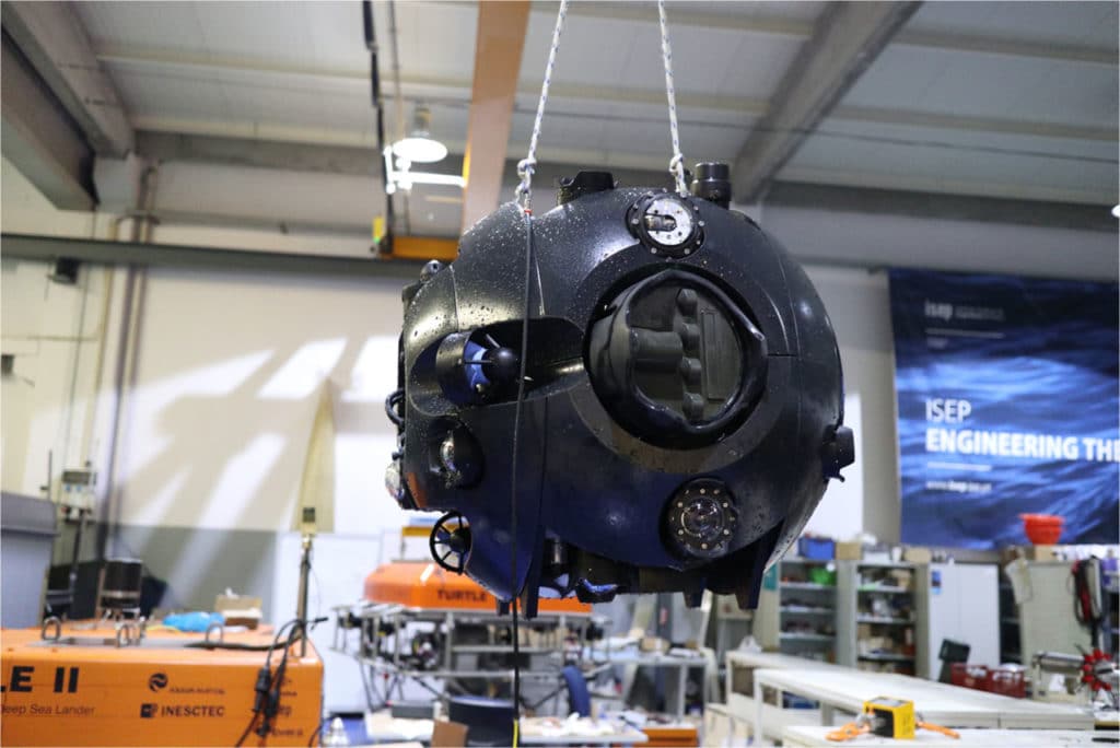 UX-1Neo underwater robot to explore flooded underground mines.