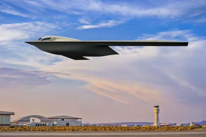 US Air Force releases new B-21 Raider nuclear bomber artist rendering