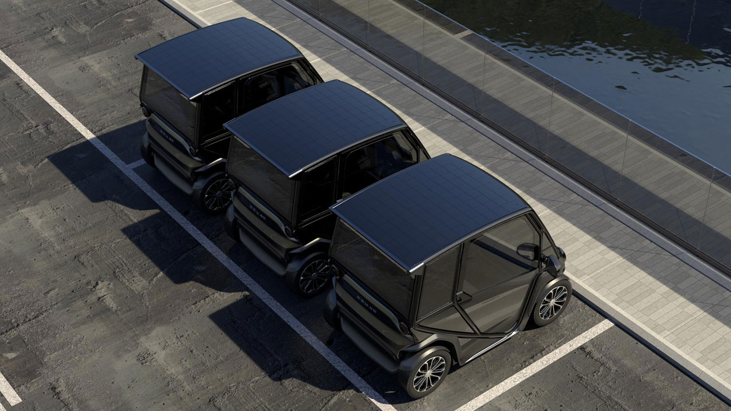 SQUAD, a self-charging Solar City Car for daily urban mobility.