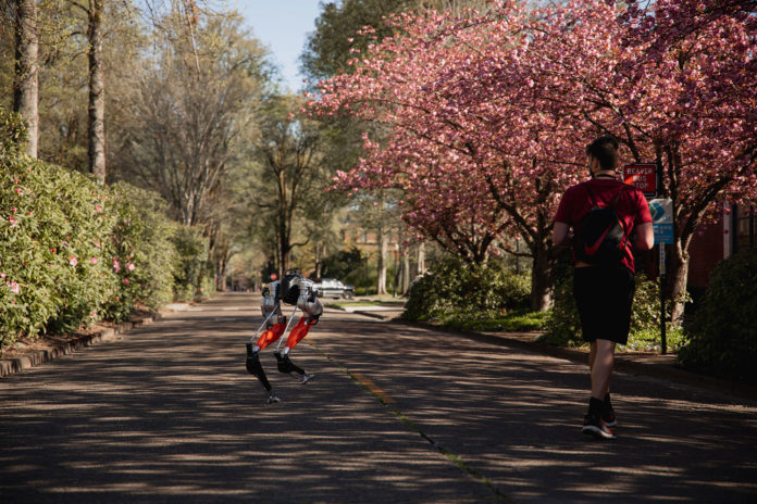 Cassie the bipedal robot ran its first 5km race