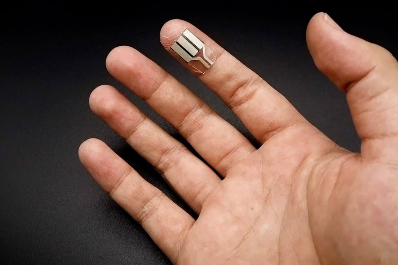 New wearable device uses human sweat to power electronics.