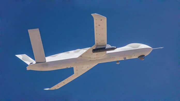 Avenger drone equipped with Legion Pod autonomously tracks targets, for the first time.