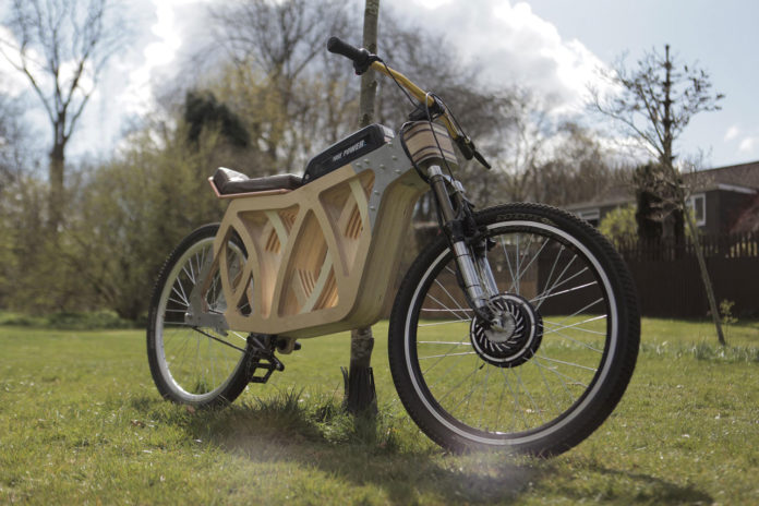 Meet Electraply, a scrambler-inspired wooden e-bike that can reach 28 mph.