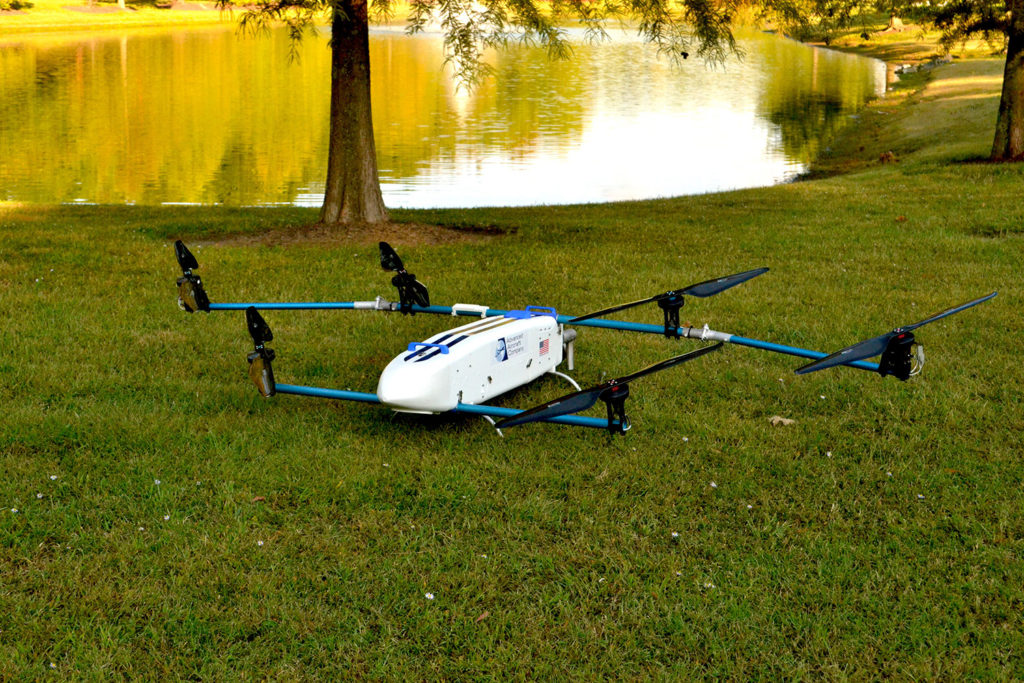 HAMR drone on grass