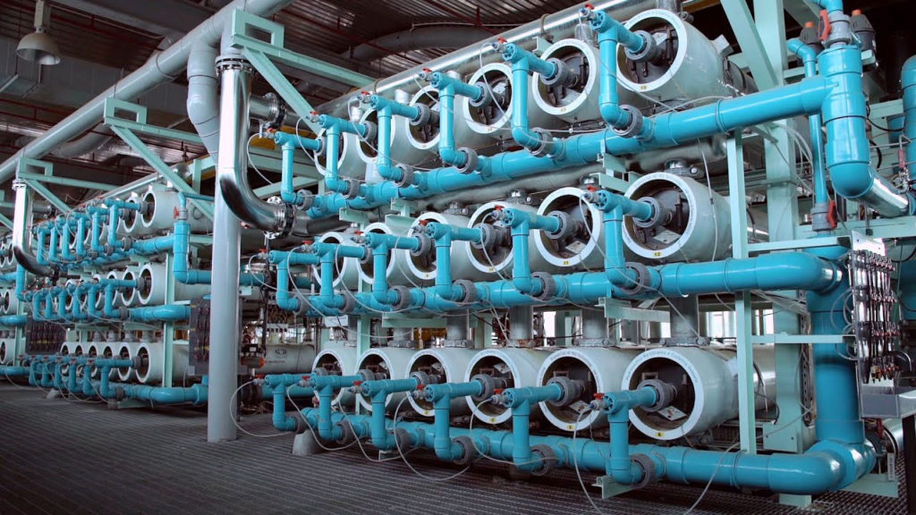 The treated used water is further purified using advanced membrane technologies and ultra-violet disinfection.