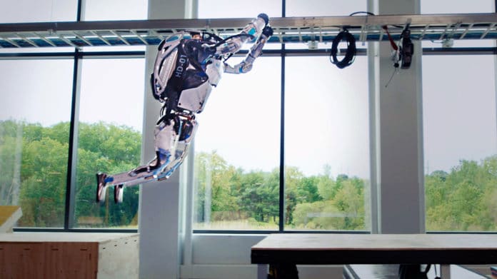 Boston Dynamics' Atlas robots perform most complex parkour routine to date.