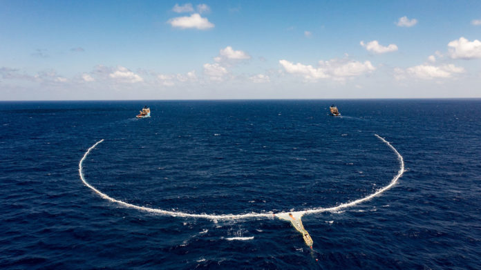 Ocean Cleanup deploys first large-scale system in Great Pacific Garbage Patch.