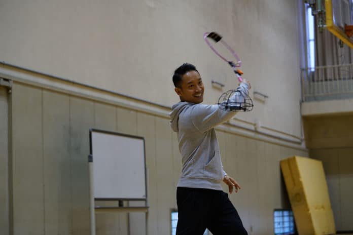 Drone Badminton helps the visually impaired play badminton again