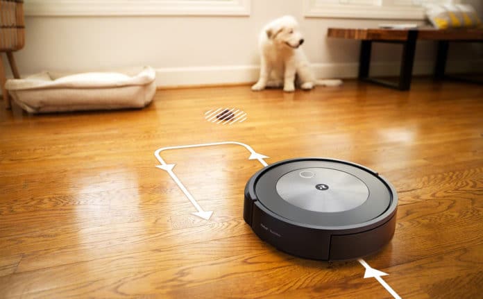 iRobot Roomba j7+ robot vacuum uses AI to avoid pet poop.