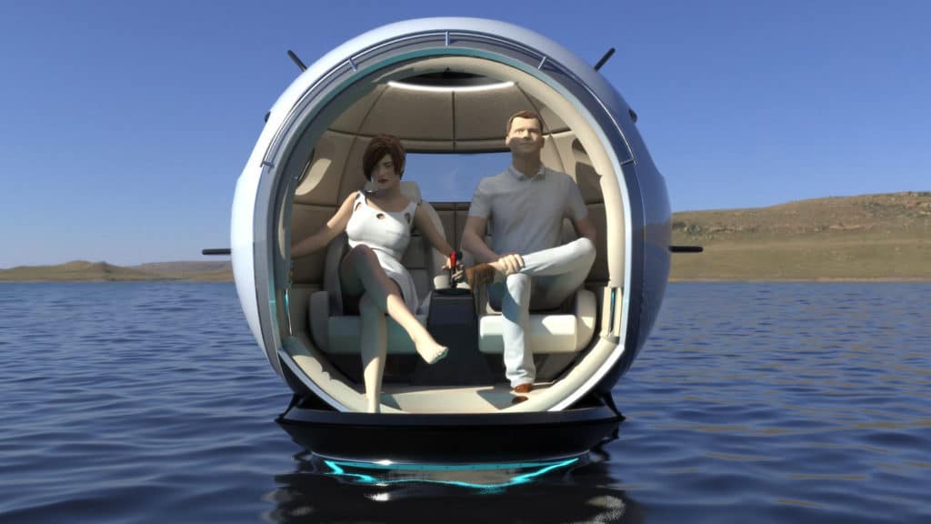 The Lazzarini Stratosfera concept accomodates two passengers for a unique and wonderful journey. 