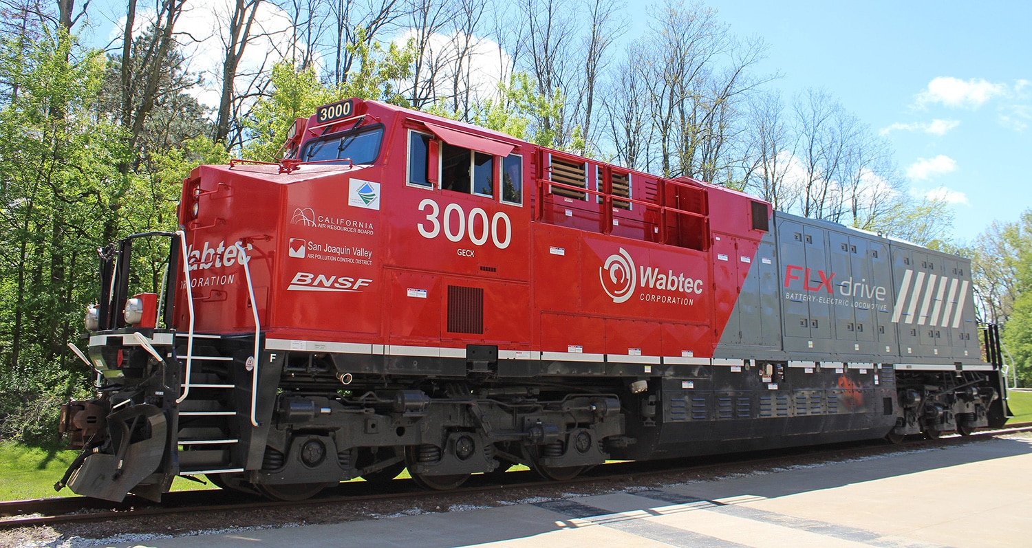 Wabtec unveils world’s first 100% battery- electric freight train.