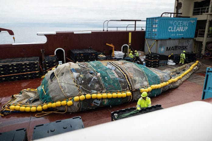 The device hauled 9,000 kilograms of trash out of the Pacific Ocean.