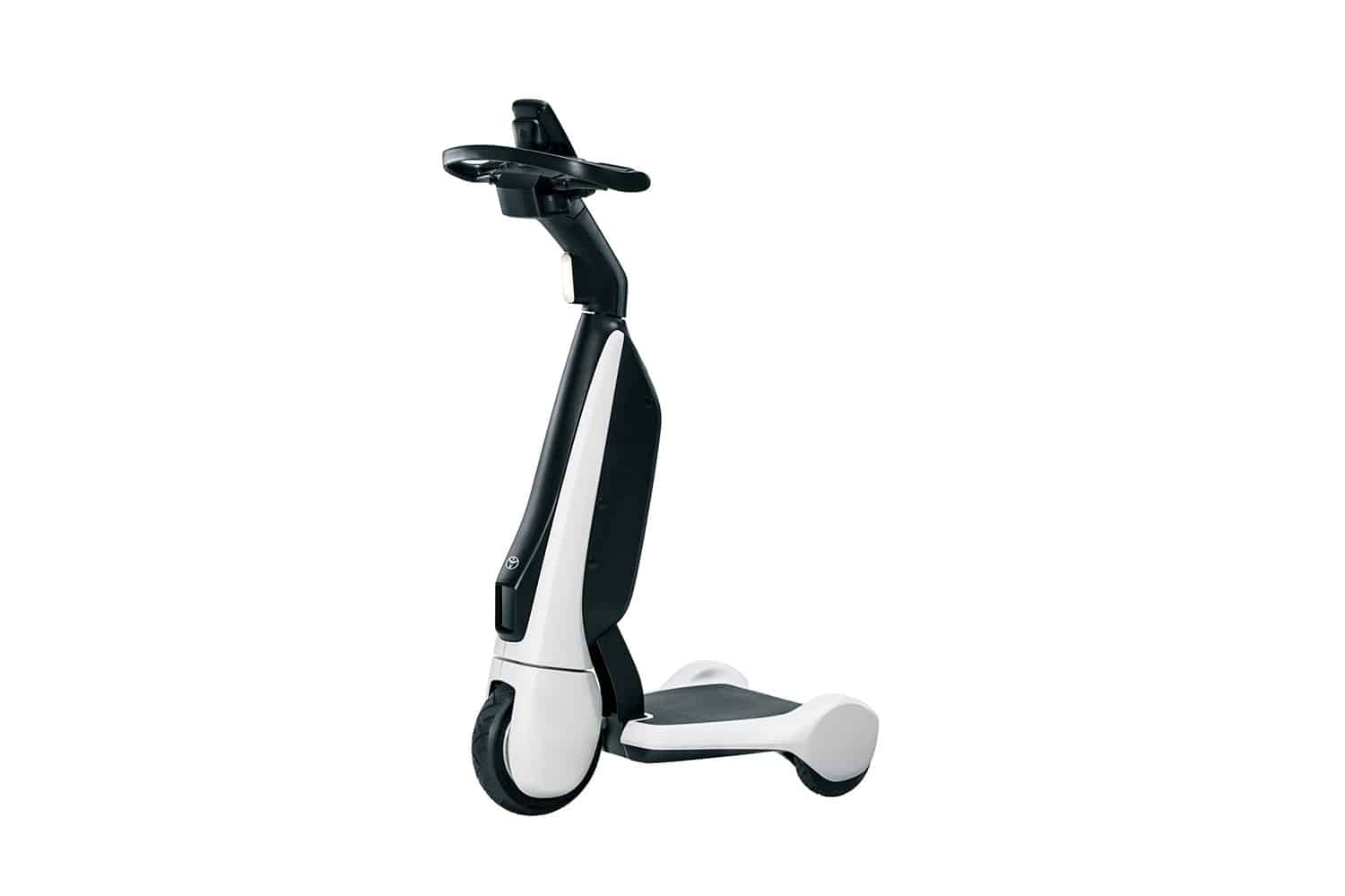 Toyota launches C+walk T, a three-wheeled stand-up e-scoot for walking areas.