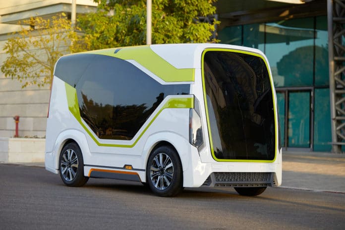 REE unveils Leopard, a fully autonomous last-mile delivery concept vehicle.