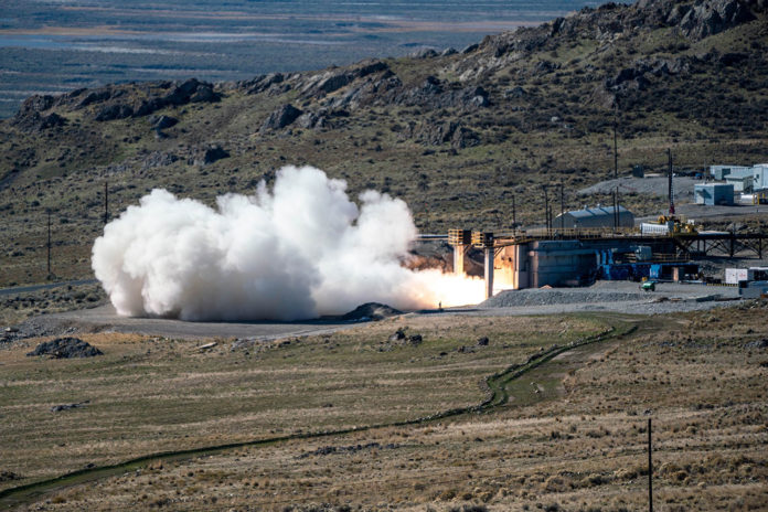 U.S. Navy's hypersonic missile motor performs successful live-fire ground test.