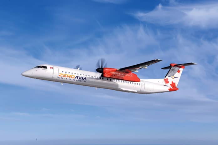 De Havilland Canada, ZeroAvia to develop hydrogen-electric engine for Dash 8-400 Aircraft.