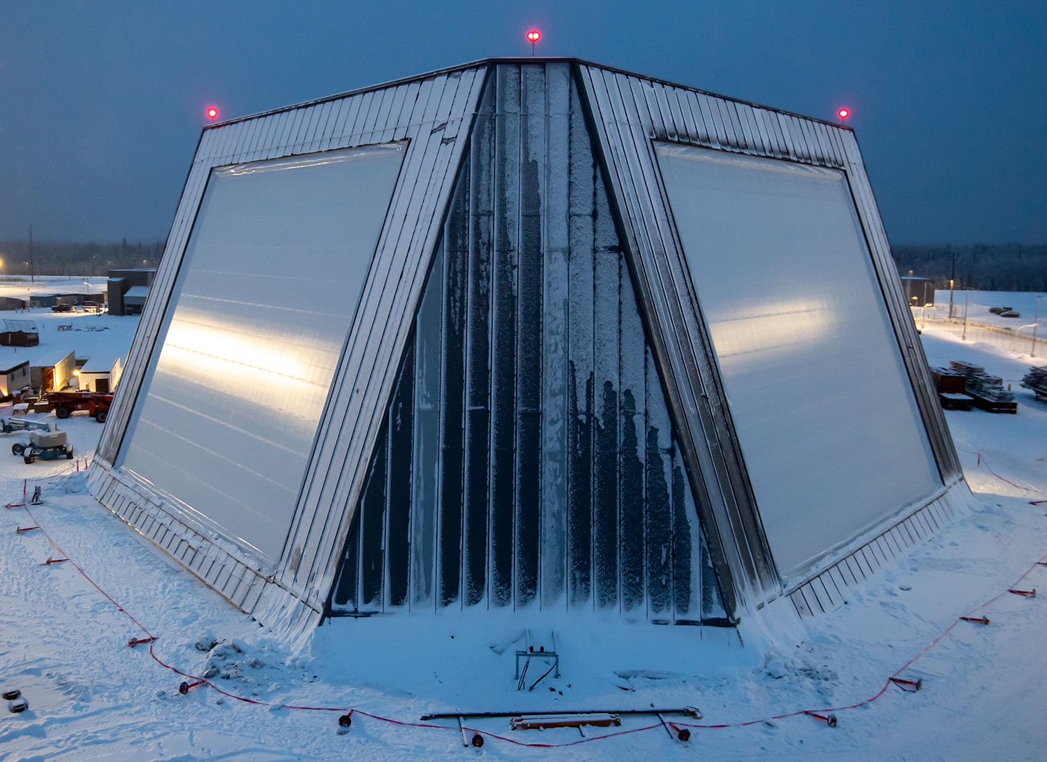 U.S. Missile Defense Agency fields long-range radar in Alaska for missile threats.