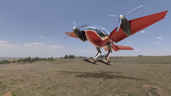 Macrobat flying taxi with wing design delivers envious performance, even from uneven terrain.
