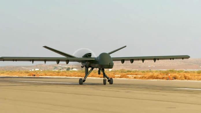 General Atomics unveils new Mojave UAS that packs 16 Hellfire missiles.