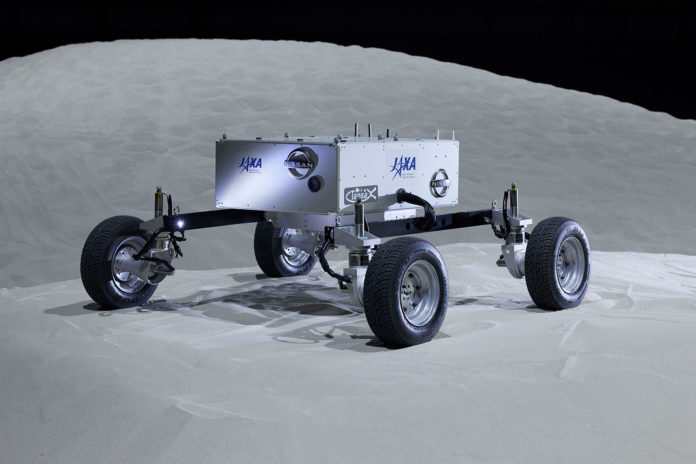 Nissan and JAXA test lunar rover prototype with all-wheel control system.