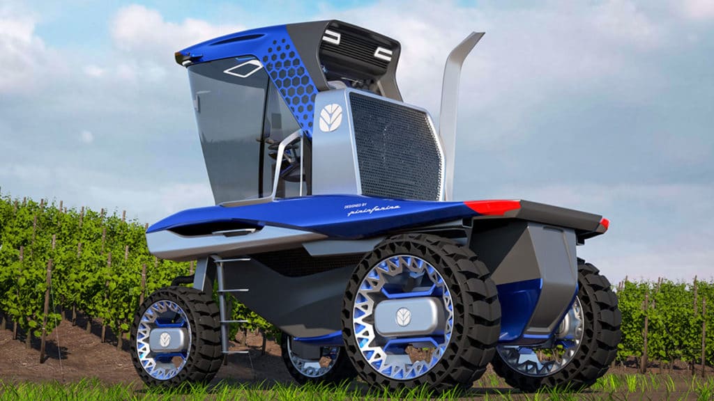 Straddle Tractor Concept will work in areas where rows of vines are grown less than half a meter apart.
