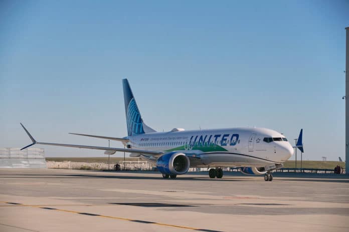 United Airlines flies first passenger flight on 100% sustainable aviation fuel.