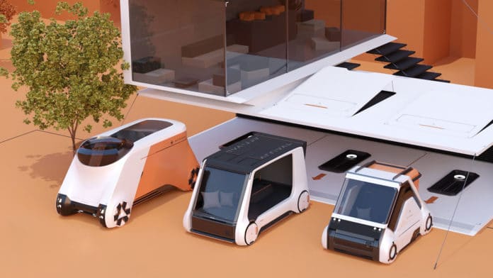 Transforming EV pods designed as a smart mobility solution.