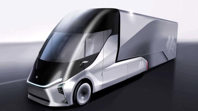 Pininfarina-designed Xingtu is a smart new energy heavy-duty truck.