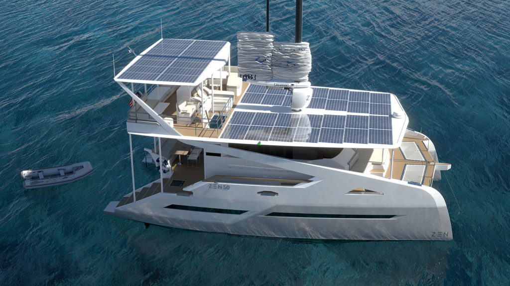 The ZEN50 features an entire rooftop covered in solar panels, which offer a peak power of 16 kW.