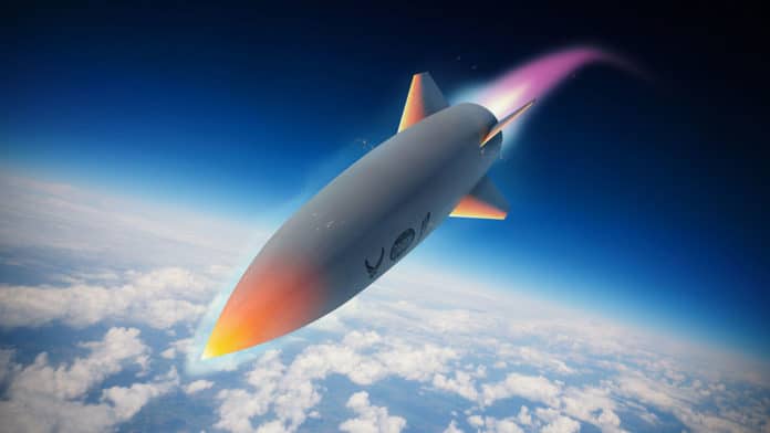 Artist’s concept of Hypersonic Air-breathing Weapons Concept (HAWC) vehicle.