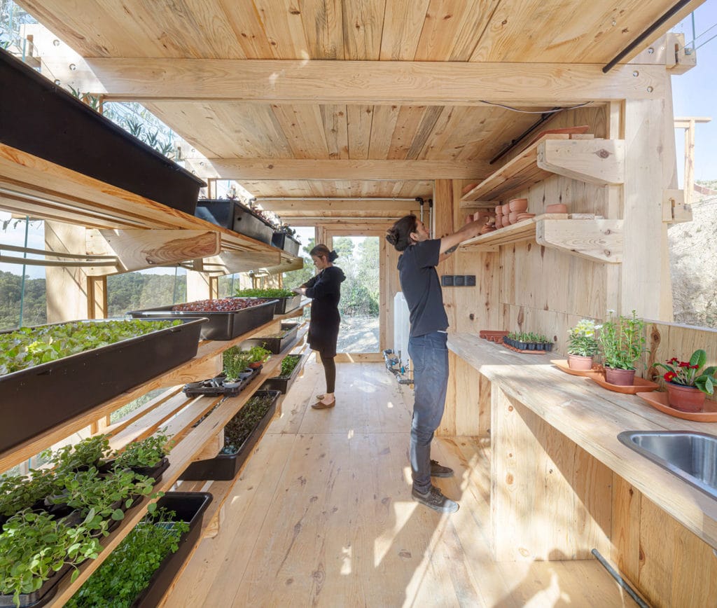 The greenhouse can be installed both in rural areas and on roofs of urban building spaces.