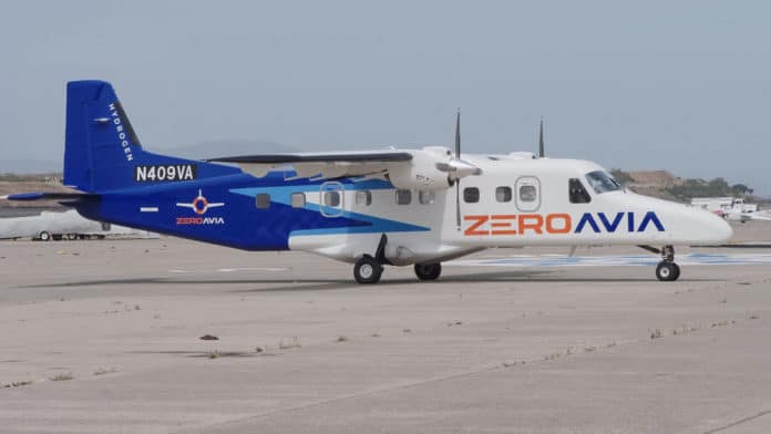 ZeroAvia has received its second twin-engine 19-seat Dornier 228 aircraft at its headquarters in Hollister, Calif.