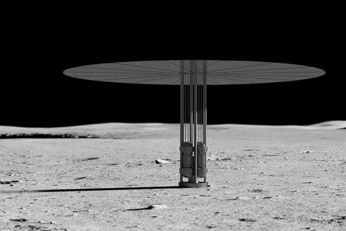 Fission surface power systems – depicted in this conceptual illustration – could provide reliable power for human exploration of the Moon under Artemis.