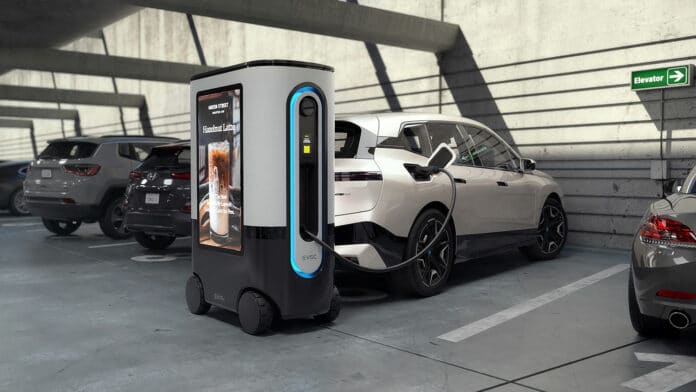 EV Safe Charge unveils ZiGGY, its mobile EV charging robot.