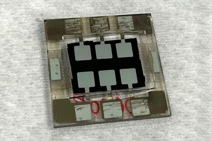 Researchers were able to fabricate this perovskite solar cell that overcomes problems with stability.