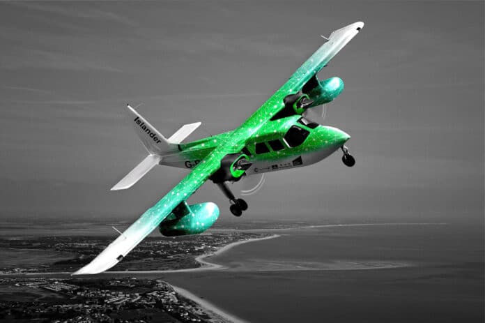 Cranfield Aerospace secures first customer for Islander hydrogen conversion.