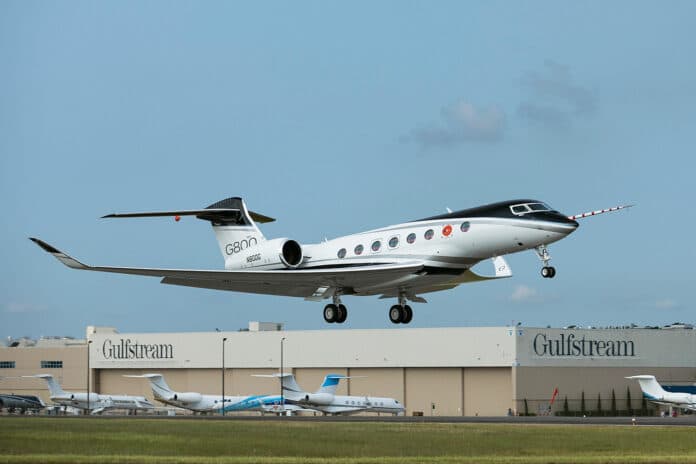 New ultra-long-range Gulfstream G800 aircraft makes first flight.